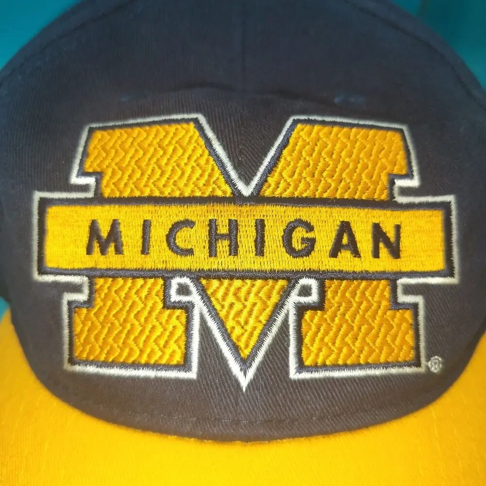 Michigan Hat Cayman Snapback Men's One Size Fits All Navy Yellow